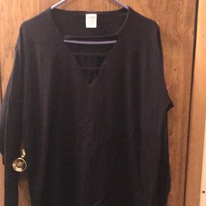 FINAL PRICE! Womens PINK VNeck Long Sleeve Shirt